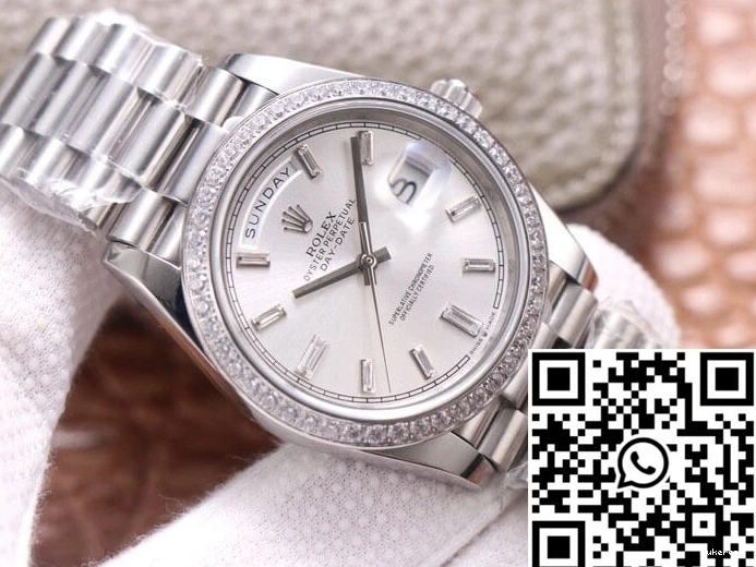 Dial Factory Rolex Silver Day-Date EW Diamond M228349RBR-0001 1221